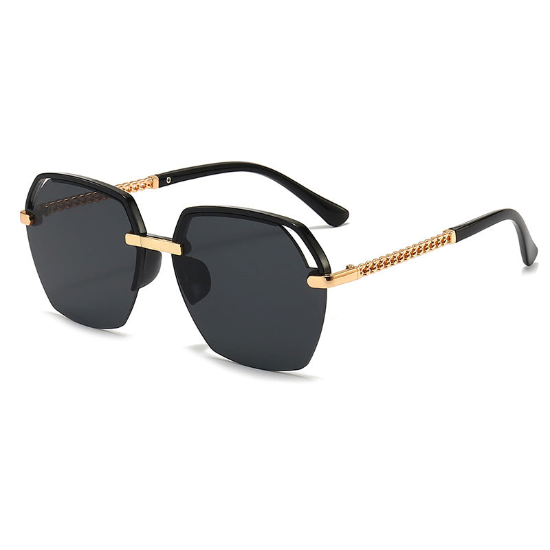 Wholesale Large Frame Metal PC Sunglasses